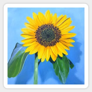 Sunflower - oil painting Sticker